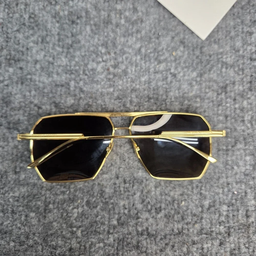 Bottega Veneta Square Sunglasses BV1012S 003 Gold 60 13 145 Made in Italy